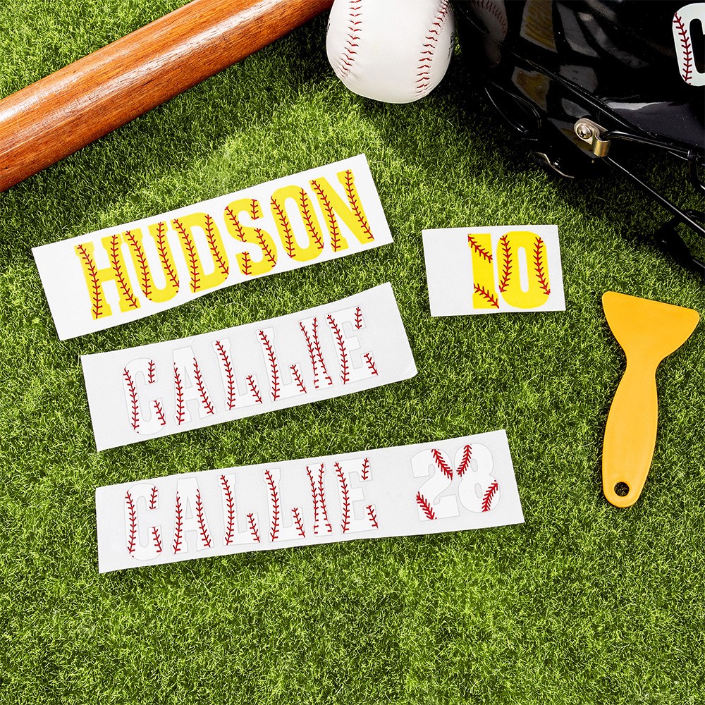 Personalized Softball Baseball Helmet Decal