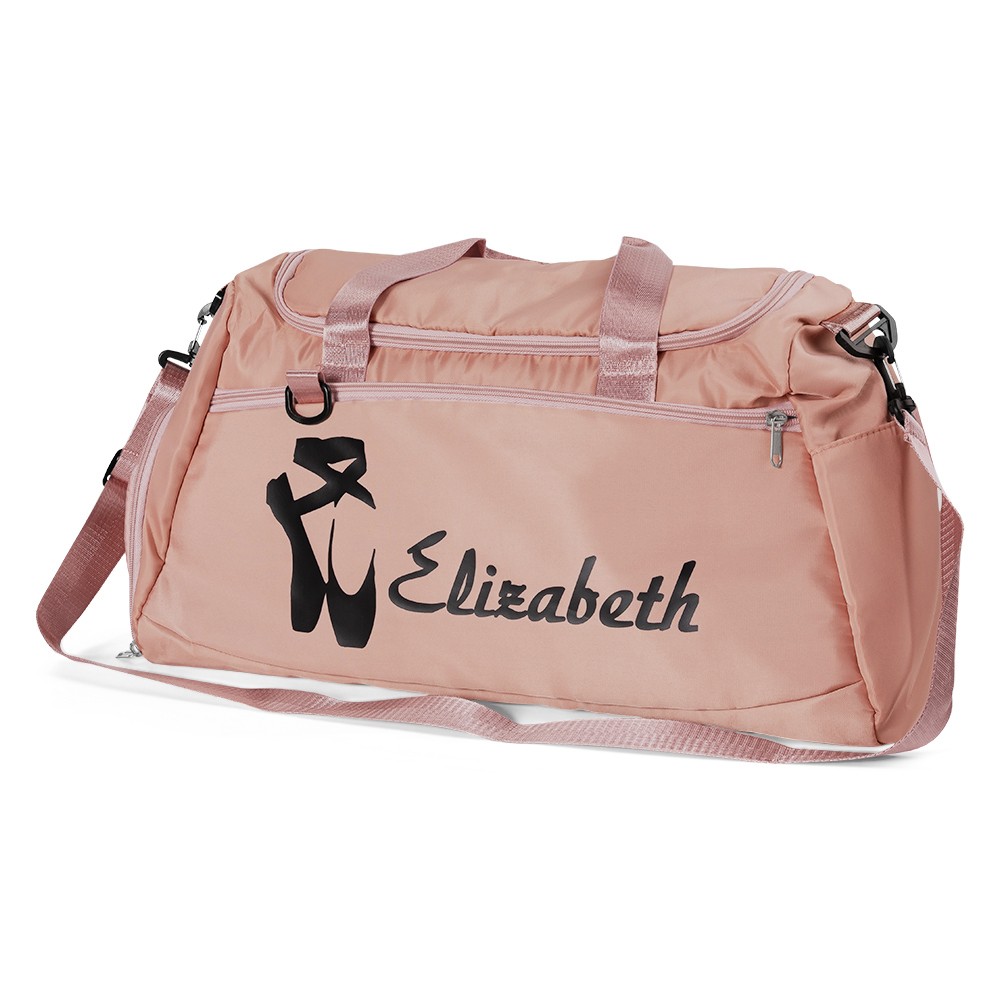 Personalized Name Dance Kit Storage Duffle Bag, Waterproof Weekender Bag, Overnight Bag for Girls, Christmas/Birthday Gift for Female Gymnasts/Dancers