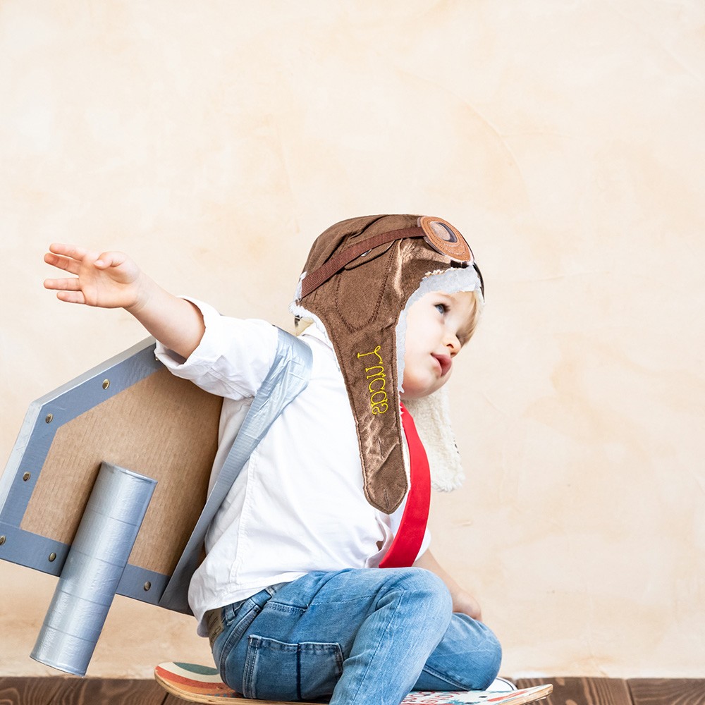 Personalized Aviator Hat for Kids Pilot Helmet