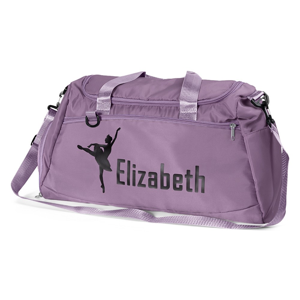 Personalized Name Dance Kit Storage Duffle Bag, Waterproof Weekender Bag, Overnight Bag for Girls, Christmas/Birthday Gift for Female Gymnasts/Dancers