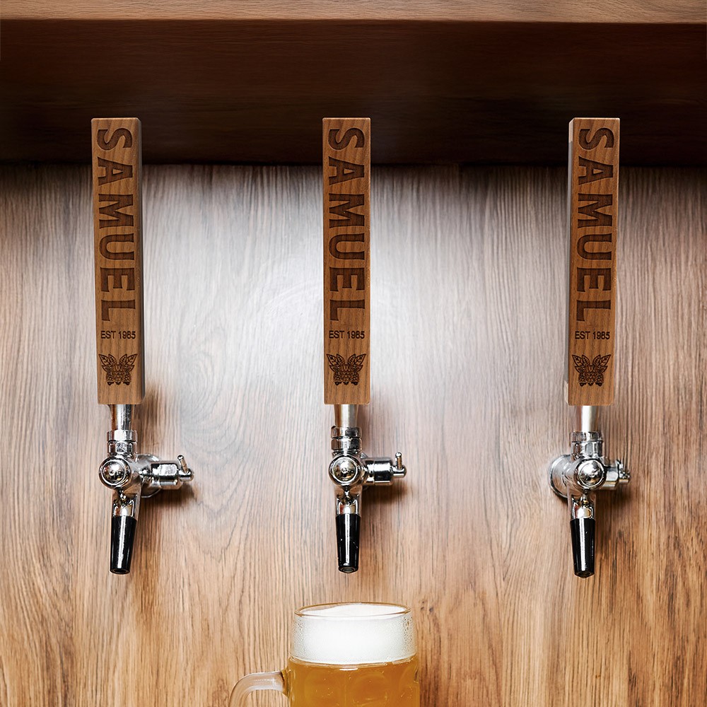 Customized Beer Tap Handle-Laser Engraved with Chalkboard
