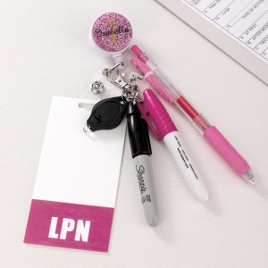 badge reel pen
