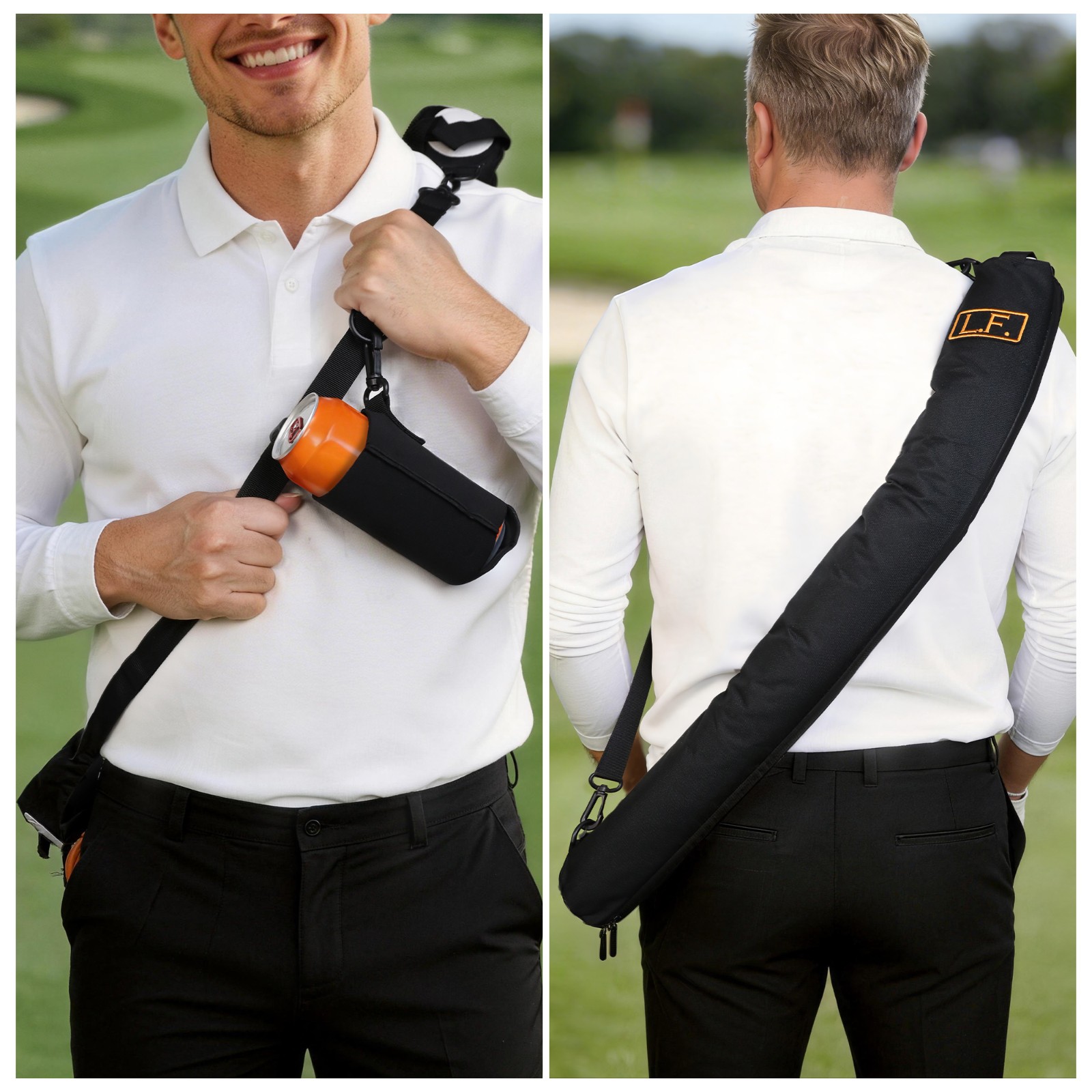 Canvas Golf Beer Can Bag