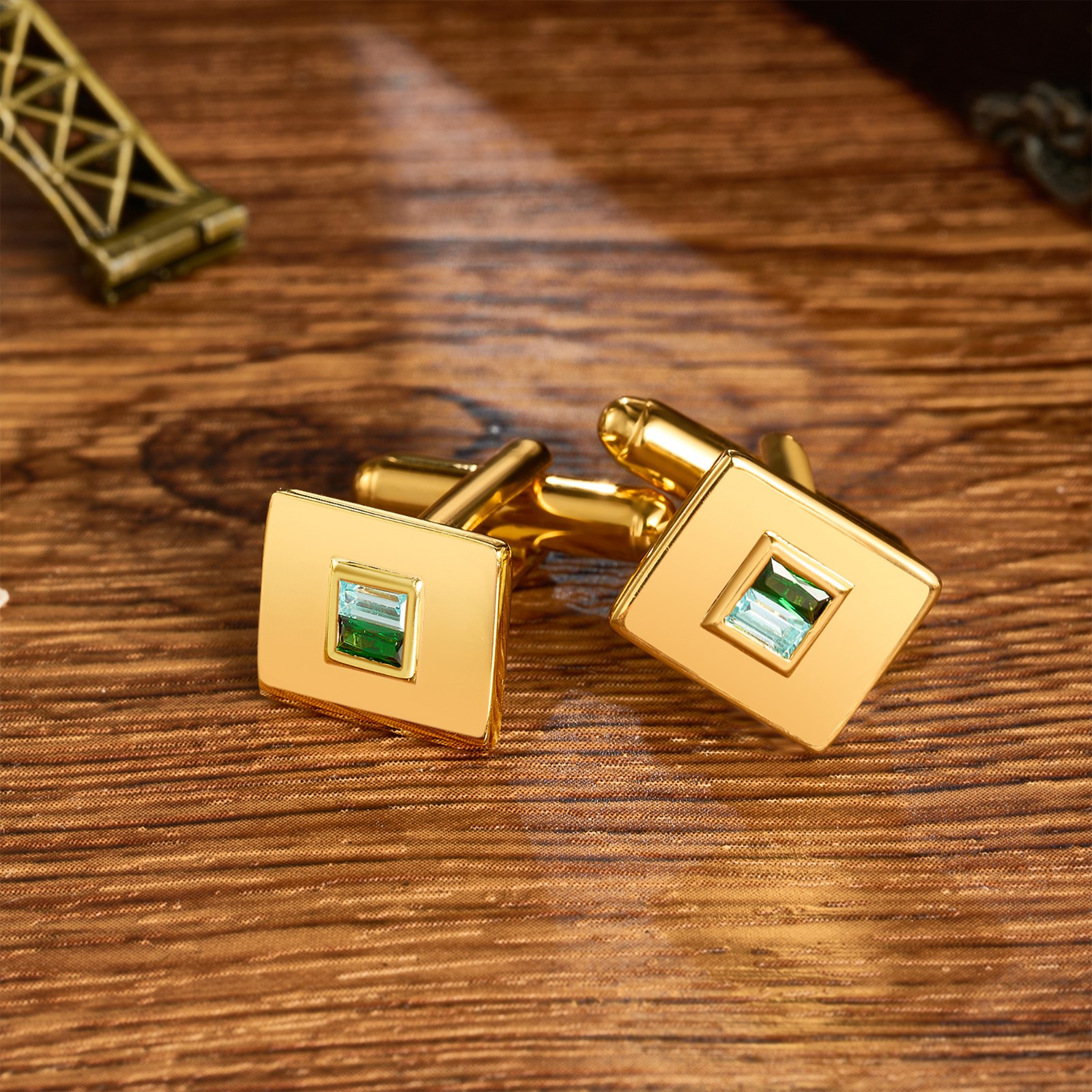 Personalized 1-4 Birthstones Cufflinks, Dainty Family Birthstone Accessories, Birthday/Anniversary/Father's Day Gifts for Husband/Dad/Family/Men