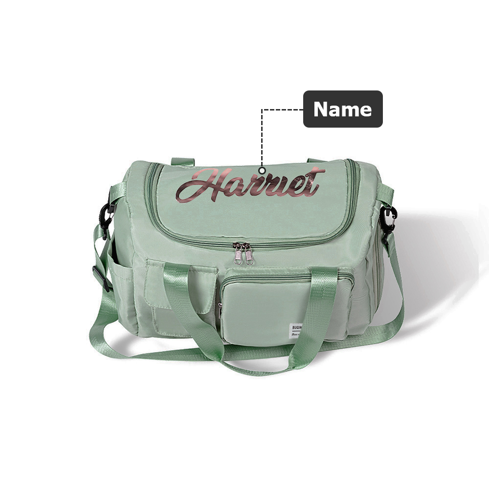 Custom Name Weekender Bag, Personalized Duffle Bag, Waterproof Hospital Bag, Overnight Bag for Women, Birthday/Back to School/Weekend Gift for Girls