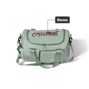 Custom Name Weekender Bag, Personalized Duffle Bag, Waterproof Hospital Bag, Overnight Bag for Women, Birthday/Back to School/Weekend Gift for Girls