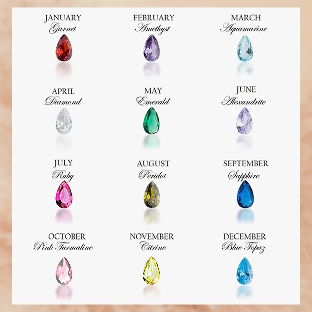 Personalized Minimalist 3D Tulip Birthstone Necklace with Sideway Name, Christmas/Birthday/Anniversary Gift for Women