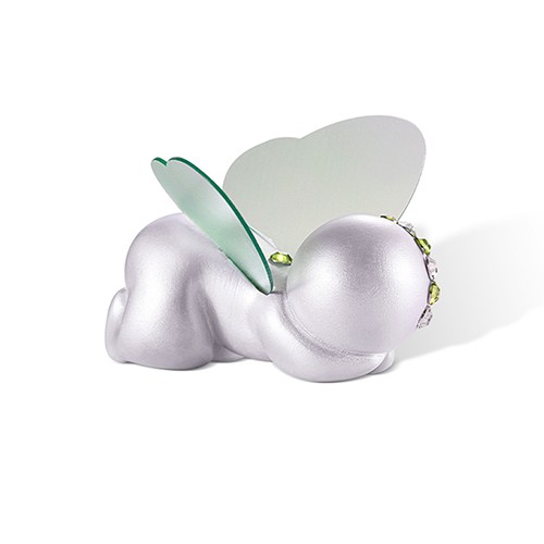 Personalized Birthstone Sleeping Baby Memorial Sculpture with Butterfly or Angel Wings, Miscarriage Pregnancy Infant Loss Sympathy Gift for Mom