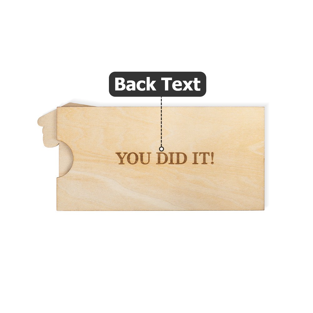 Personalized Graduation Gift Money Holder Class of 2025, Custom Monogram Wooden Graduation Cap Cash Holder, Gift for Graduate/College/Classmate