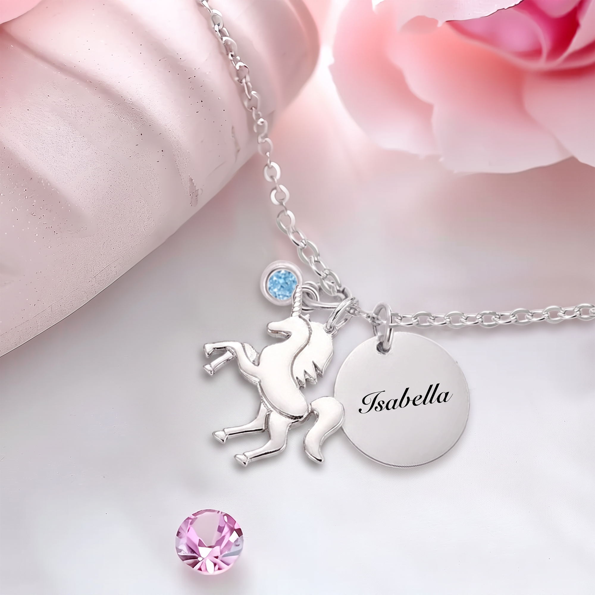 Children Necklace Engraved with Name