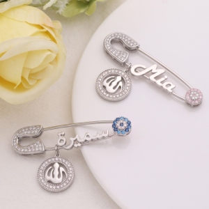Arabic or English Name Pin for Baby