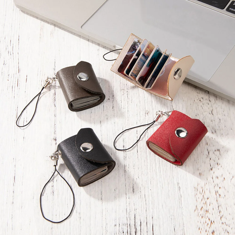 Personalized Mini Leather Photo Album Keychain, Customized Multi-photo Keyring, Christmas/Birthday/Anniversary Gift for Couple/Bestie/Family