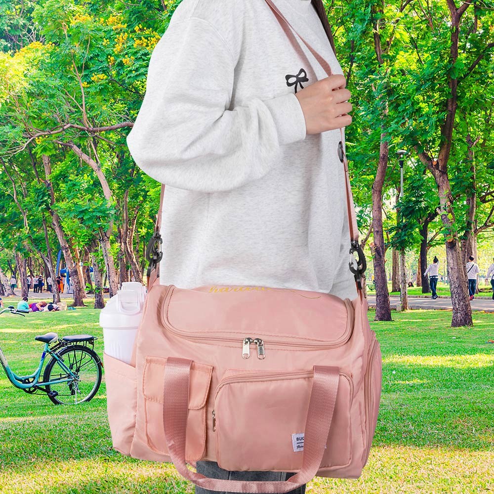 Custom Name Weekender Bag, Personalized Duffle Bag, Waterproof Hospital Bag, Overnight Bag for Women, Birthday/Back to School/Weekend Gift for Girls