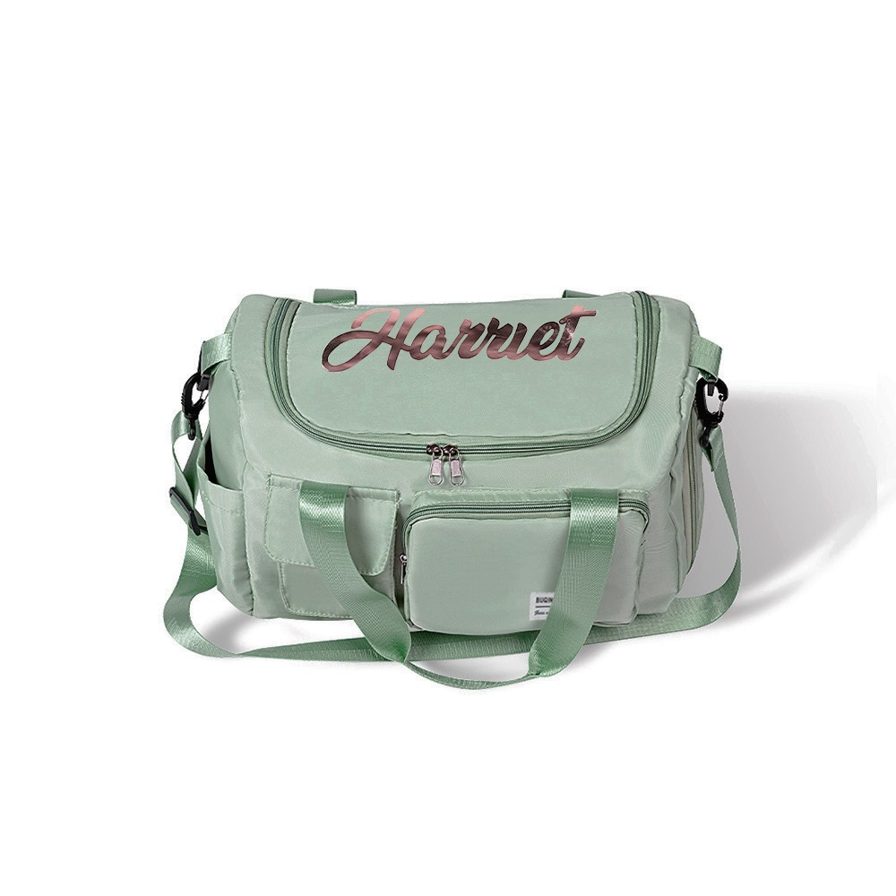 Custom Name Weekender Bag, Personalized Duffle Bag, Waterproof Hospital Bag, Overnight Bag for Women, Birthday/Back to School/Weekend Gift for Girls