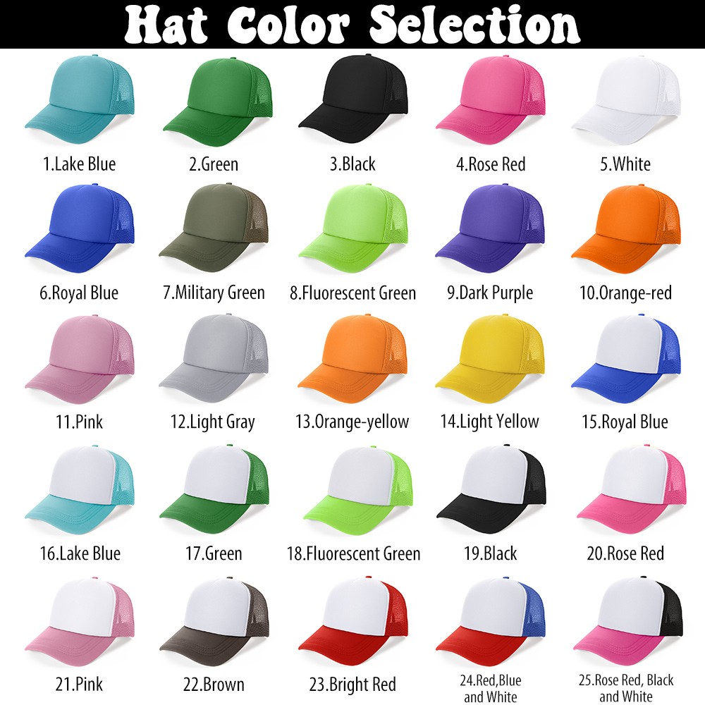 Custom PUFF Print Trucker Hat, Personalized Foam Hat, Custom Caps, 3D Puff Print, Baseball Cap, Mesh Back Trucker Hat, 5 Panel Hat