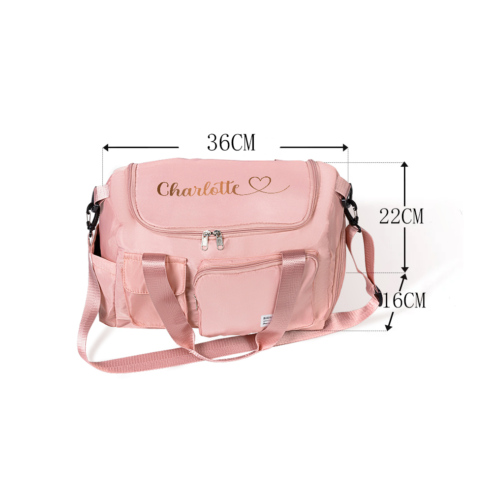 Custom Name Weekender Bag, Personalized Duffle Bag, Waterproof Hospital Bag, Overnight Bag for Women, Birthday/Back to School/Weekend Gift for Girls